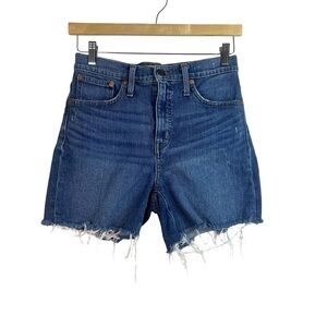 Madewell Women’s High Rise Denim Shorts Cut Off Size 26 Boho Festival